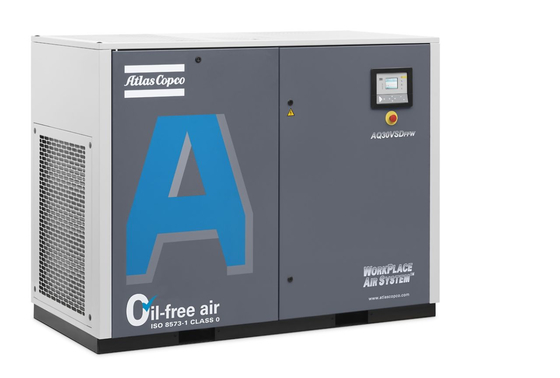 เครื่องปรับอากาศแบบสกรูแอตลาส 30kw ไม่ใช้น้ํามัน AQ-30 VSD ระดับเสียง 72dB
