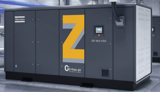 ความเสี่ยงของการติดเชื้อ ZR300-750&ZR400-900VSD Atlas Copco เครื่องปรับอากาศแบบสกรูไร้น้ํามัน