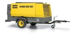 เครื่องอัดอากาศแบบพกพา XAMS850Cd แรงดันใช้งานที่กำหนด 8.6 บาร์ 5000*2000*2000 มม.