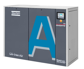 เครื่องปรับอากาศ Atlas Screw เครื่องปรับอากาศ 15kw AQ 15 VSD น้ําฉีด