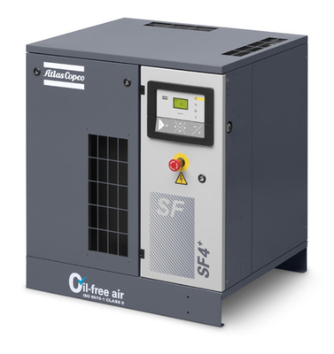 22kw น้ําฉีด Atlas สกรูเครื่องปรับอากาศ AQ 22 VSD Oil Free