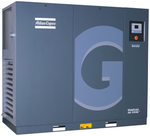 Ga220 น้ํามันฉีด แอตแลสหมุนสกรู เครื่องบดอากาศ 220kw ISO 8573-1