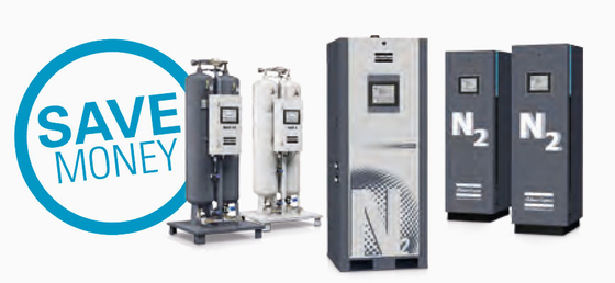 ใบรับรอง ISO NGP 12 Generator Atlas ความบริสุทธิ์ 99.999% 99.99% 99.95%