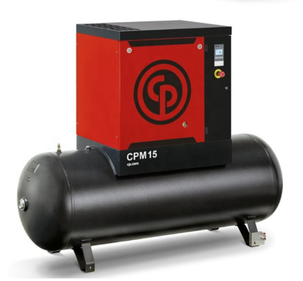 CPM10 เครื่องอัดอากาศแบบสกรูโรตารี่เฟสเดียวชิคาโกนิวเมติก 7.5KW 64db (A) Noise