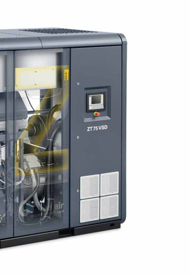 ZT18-55VSD เครื่องปั่นอากาศ Atlas ไม่ใช้น้ํามัน เครื่องปรับอากาศ 50~60Hz 10.5m3/min
