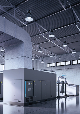 เครื่องบดอากาศ Atlas Screw Compressor ZH355-900 ที่ไม่ใช้น้ํามัน สําหรับการใช้งานอากาศในโรงงานแปรรูป