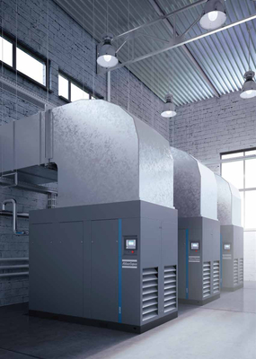 Atlas Screw Oil Injected Rotary Air Compressor G ((L) 90-355,110-355VSD สําหรับการใช้งานในอุตสาหกรรม