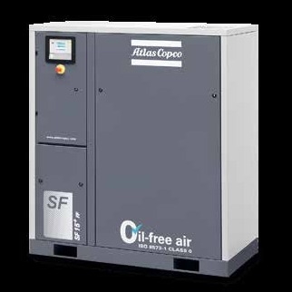 เครื่องบดน้ํามันไร้น้ํามันของ Atlas Copco SF8+ -22+ ด้วยการออกแบบแบบโมดูล