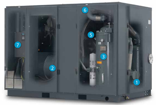 เครื่องปรับอากาศกลมหมุน 90 kW GL90VSD