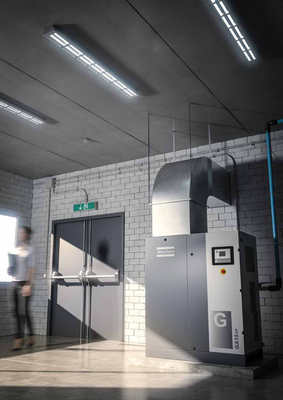 คอมแพคต์ Atlas Screw Air Compressor G Series 15-26kw Atlas น้ํามันหมุนฉีด 7.4-12.8bar ความดันทํางาน