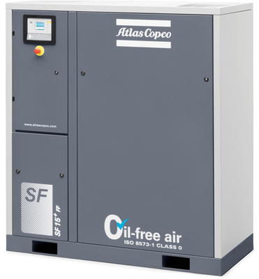 Sf Sf+ Vortex Oil Free Atlas Screw Air Compressor สําหรับมหาวิทยาลัย