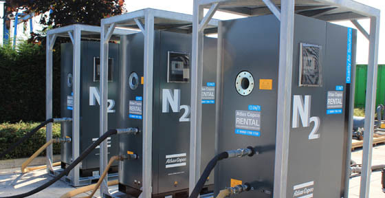 NGP115 แอตแลสไนโตรเจน PSA ไนโตรเจนแก๊สเจเนอเรเตอร์ 1191kg น้ําหนัก