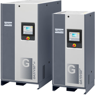 70kw Atlas GA 75+VSD, Atlas Screw Air Compressor การแปลงความถี่