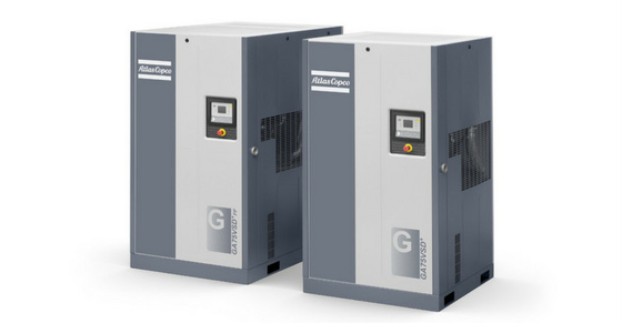 75kW Atlas Screw Air Compressor GA Series GA 75 73dB ((A) ระดับเสียง ISO 8573-1