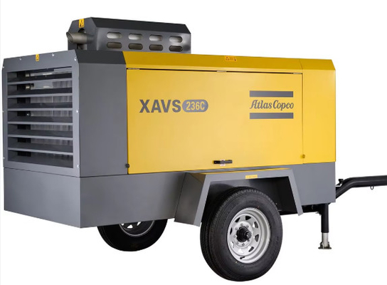 เครื่องปรับอากาศพกพาขนาดกลางของ Atlas Copco XAVS236C สําหรับอัตราความดันและปริมาณก๊าซที่หลากหลายและมีเหตุผล